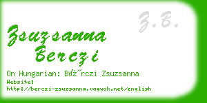 zsuzsanna berczi business card